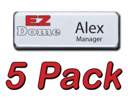 EZ Dome 5pk Reusable Name tag / Badge Kit
